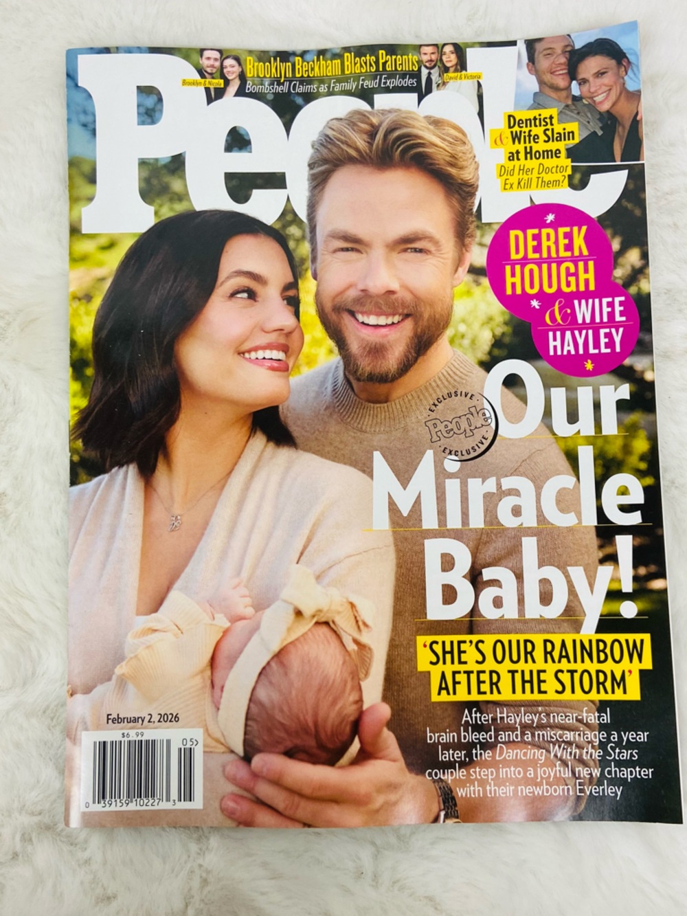 People Magazine Derek Hough & Hayley Cover our miracle baby - Neutral Tones